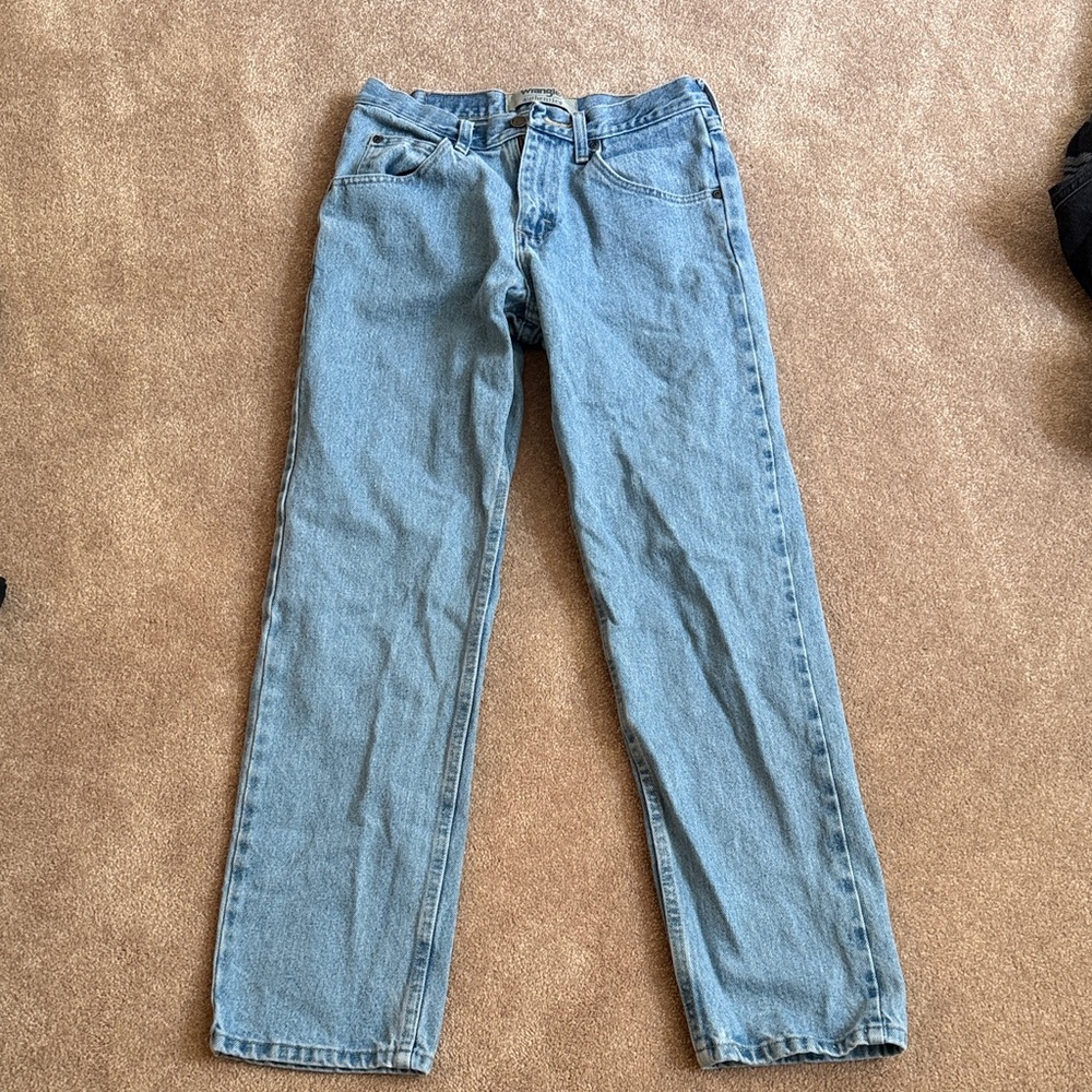 Wrangler Men's Light Blue Straight Jeans